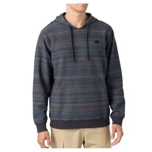 ONeill‎ Bavaro Stripe Pullover Hoodie Mens Medium Charcoal Blue FA5110102 New